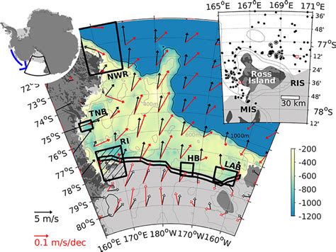 Ross Sea Continental Shelf Cs Bathymetry And The Northern Ross Ice