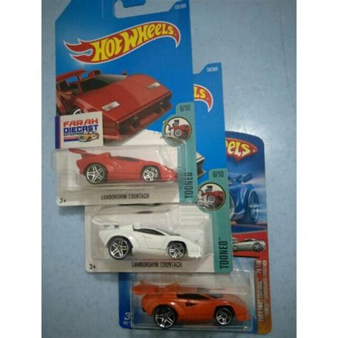 HOT WHEELS LAMBORGHINI COUNTACH TOONED Shopee Malaysia