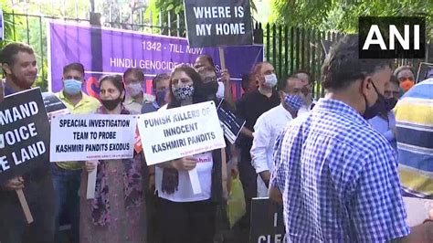 ‘where Is My Home Kashmiri Pandits Protest In Delhi Against Targeted