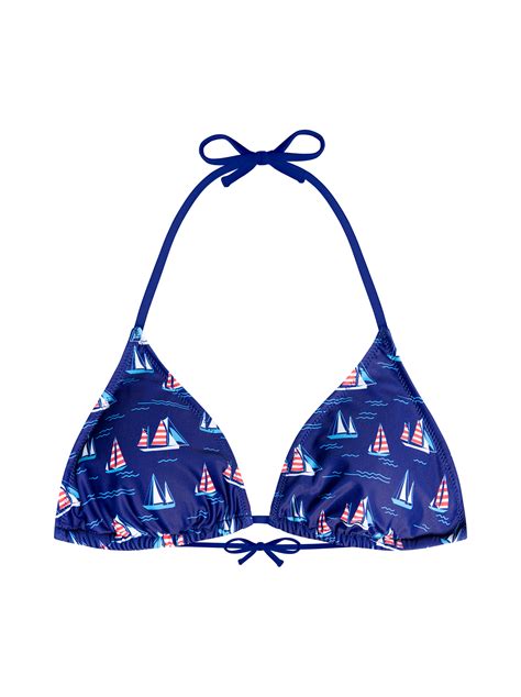 Wesoły trójkątny top od bikini Żaglówki Dedoles
