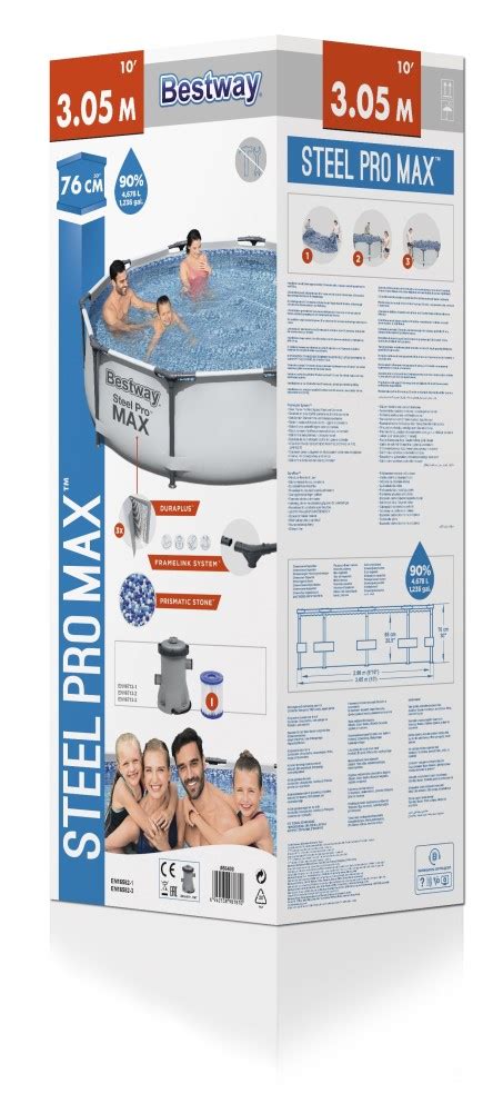 Bestway Steel Pro MAX Frame Pool 305x76cm+Pumpe 56408 | pool-gigant.de ...