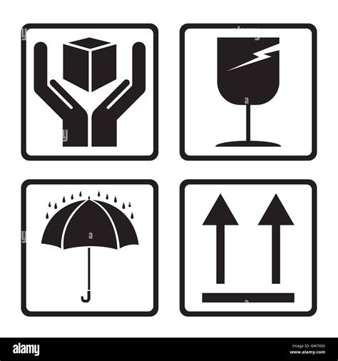 Fragile Symbol For Packaging