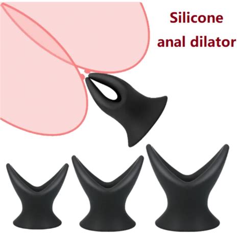 Silicone Hollow Anal Dilator Dilator Vaginal Speculum Anal Plug Anal Expander Butt Plug Men
