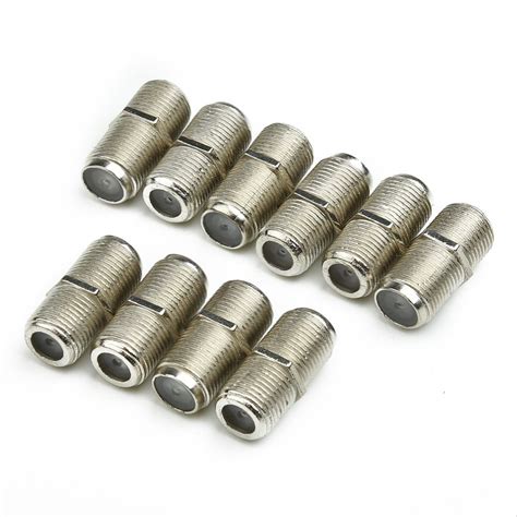 Hayafir 10x F Type Coupler Adapter Connector Female Ff For Rg6 Coax Coaxial Cable