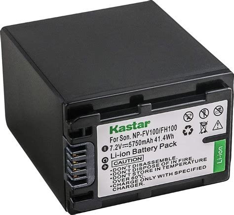 Amazon Kastar NP FV100 Battery 1 Pack For Sony NP FH100 NP FV100