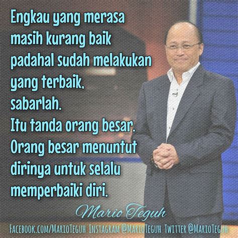 Kata Kata Motivasi Belajar Mario Teguh