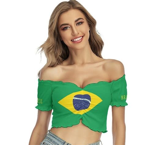 Brazil Crop Top Etsy