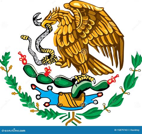 Mexican Coat Of Arms Color Stock Photos Image