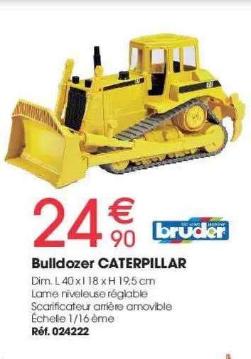 Promo Bulldozer Caterpillar Bruder Chez Brico Pro Icatalogue Fr