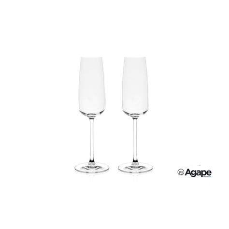 Mirage Confezione Calici Champagne Cl Nude Shop Agape Forniture