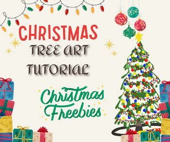 Christmas Tree Painting Tutorial - *FREEBIE* by The Sunny Schoolyard