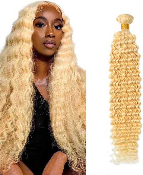 Amazon 30 Inch Blonde Human Hair Bundles 613 Loose Deep Wave