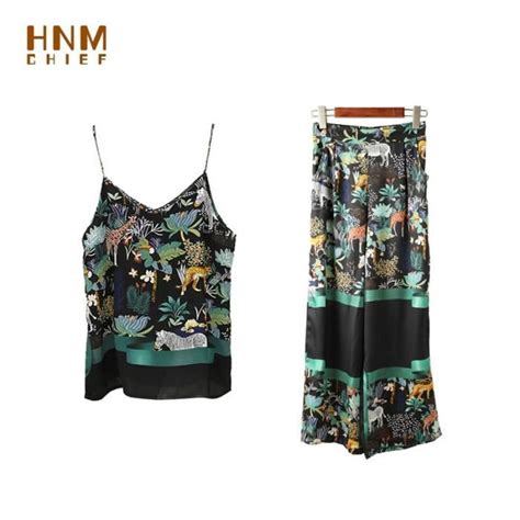 Pyjama Pyjama Noir En Satin Sexy Dos Nu Avec Pantalon Ample Bretelles Spaghetti Lingerie