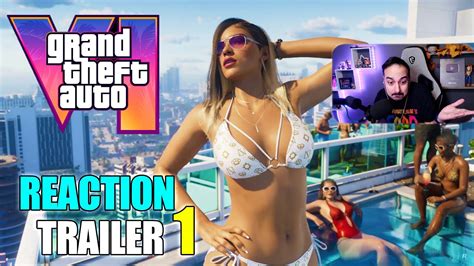 Eccolo Gta Trailer Reaction Pazzesco Grand Theft Auto Vi Trailer