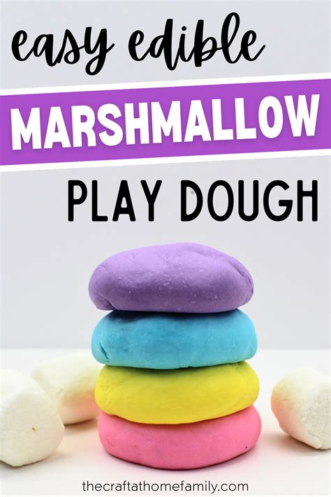 Edible Marshmallow Play Dough Only 3 Ingredients Recipe Edible