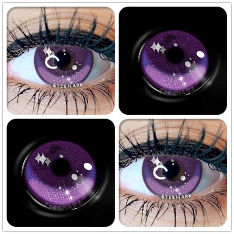 Eyeshare Цветные контактные линзы для глаз 2 шт. Аниме Косплей Цветные ...