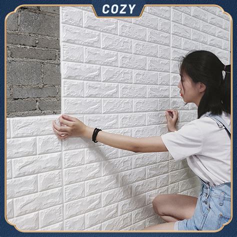 Big X Cm D Foam Brick Wallpaper Adhesive Wall Decor Wall Sticker