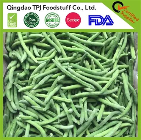 High Quality IQF Products New Season Fresh Frozen Green Beans IQF