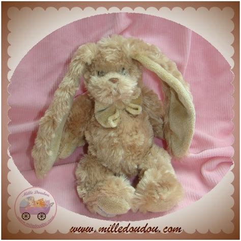 BUKOWSKI SWEDEN SOS DOUDOU LAPIN POIL BEIGE MARRON NOEUD