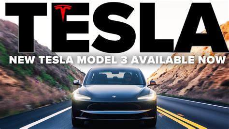 NEW Tesla Model 3 Highland Available NOW | Official USA Release - YouTube