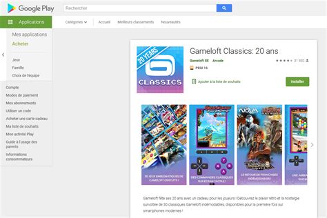 Gameloft Offre 30 Jeux Classiques Sur Android