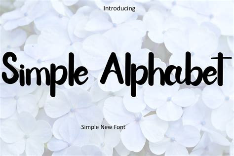 Simple Alphabet Font by nidanela7 · Creative Fabrica