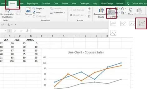 Make a Line Graph in Excel - GeeksforGeeks
