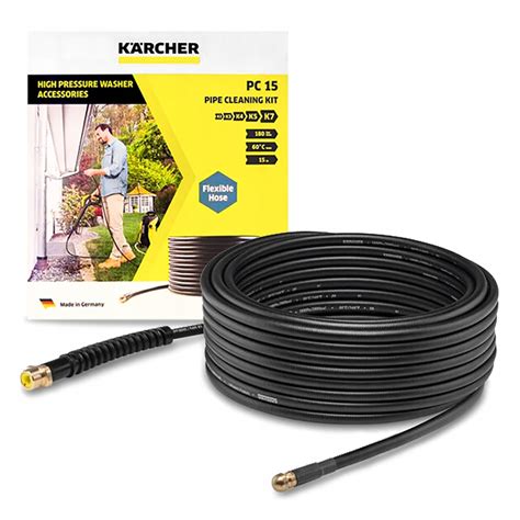 KARCHER PC15 Zestaw do czyszczenia DRENAŻU USUWANIE blokad RUR DRENÓW ...