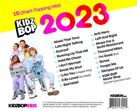 Kidz Bop Kids Kidz Bop 2023 Cd