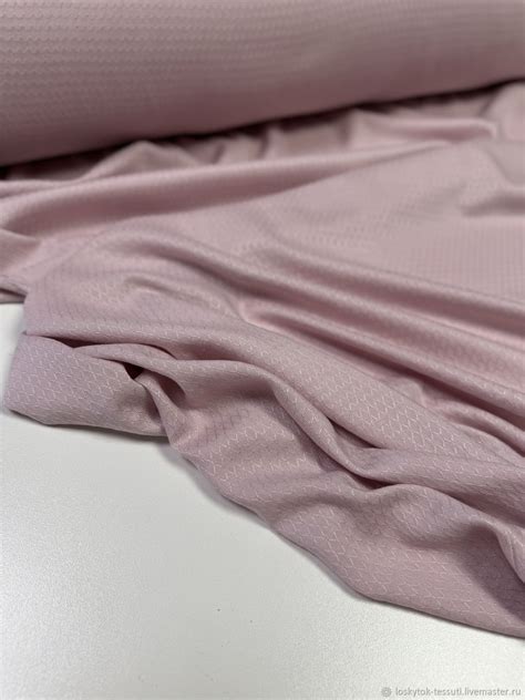 Ткань Плательно-Блузочная Вискоза Жаккард Цвет Розовый Италия в ...