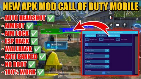 Cheat Call Of Duty Mobile Apk Mod Menu Codm Terbaru Aimbot