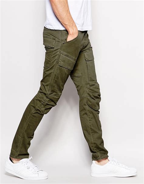 G Star Raw Cotton Cargo Pants Air Defence 5620 Elwood 3d Slim Fit Stretch Twill In Asfalt In