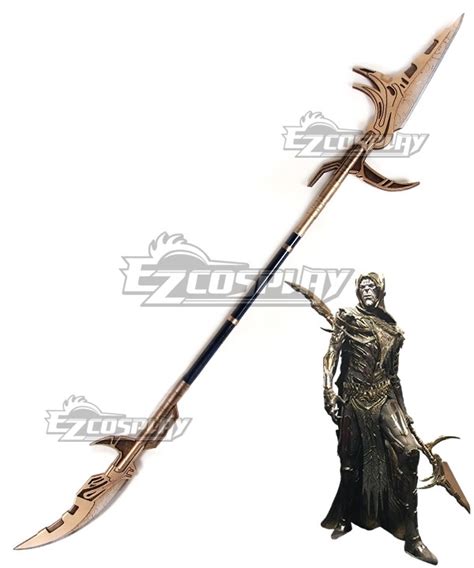 marvel avengers  infinity war corvus glaive spear cosplay weapon prop