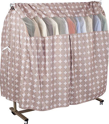 1storage Washable Garment Rack Covers With Side Covers Circle Print