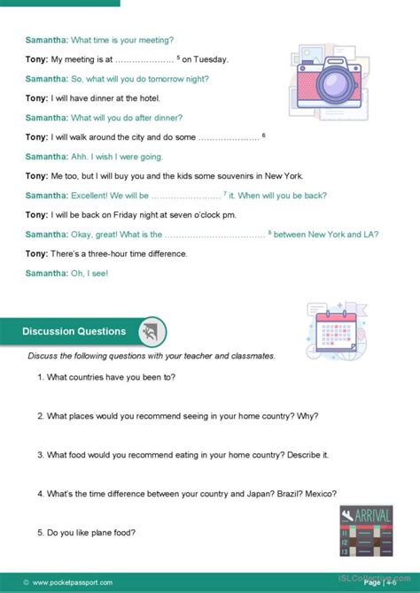 Future Travel Plans English ESL Worksheets Pdf Doc