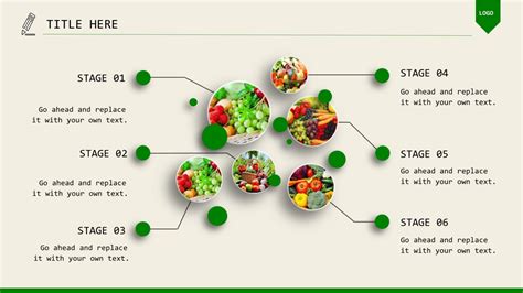 Organic Foods Powerpoint Templates Food And Drink Green Backgrounds