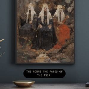 The Norns Art Print Poster Wall Hanging Home Decor Fates of the Æsir