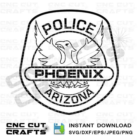 Phoenix Police, Department, Badge, Patch, Logo, Arizona, Clipart