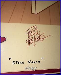 Daffy Duck Cel Warner Brothers Stork Naked Rare Hand Signed Friz