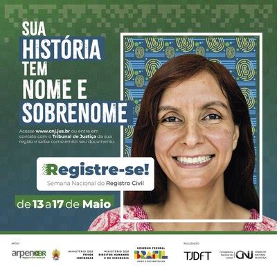 Registre Se Semana Nacional Do Registro Civil Acontece De 13 A 17 De