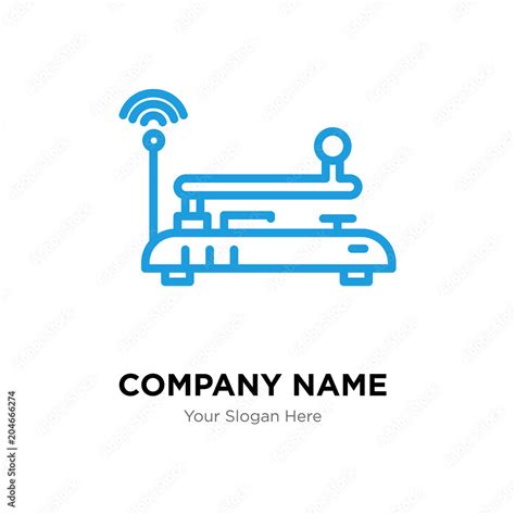 telegraph company logo design template colorful vector icon