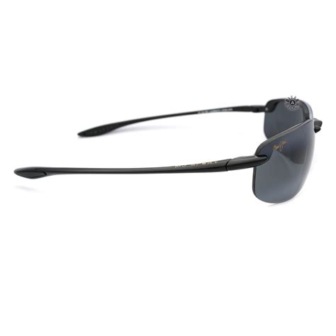 Maui Jim Ho'okipa MJ-407-02 Polarized Sunglasses Gloss Black/Neutral Grey
