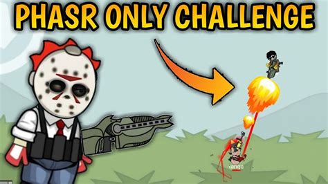 Phasr Gun Only Challenge In Mini Militia 1 YouTube