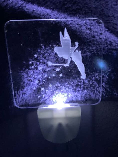 Custom Laser Engraved Acrylic Night Light Etsy