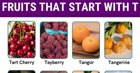 34 Tasty Fruits That Start With T In English 7ESL