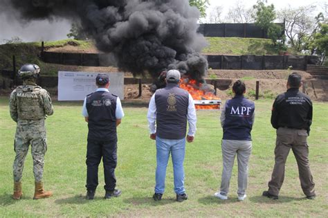 Semar Aduanas Y Fgr Incineraron M S De Media Tonelada De Coca Na