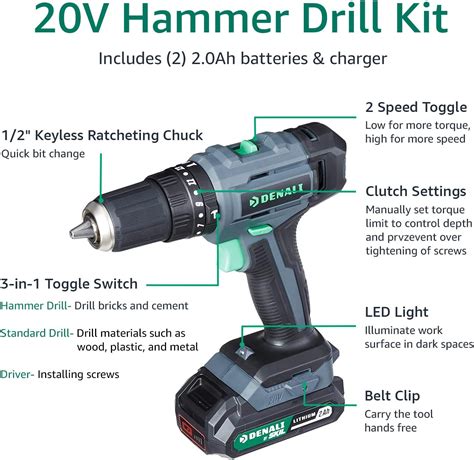 Denali Cordless Hammer Drill Kit Review