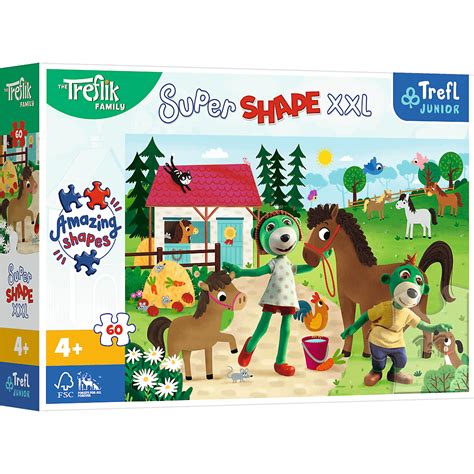 Puzzle Super Shape Xxl Rodzina Treflik W El Trefliki W Stadninie