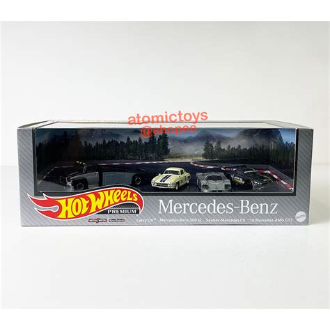 Hot Wheels Mercedes Benz Sl Sauber Mercedes C Mercedes Amg Gt Carry On Premium
