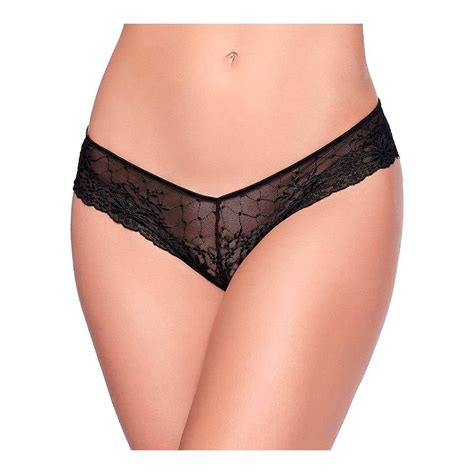 Bikini Ilusi N Para Mujer Negro Encaje Talla M Walmart